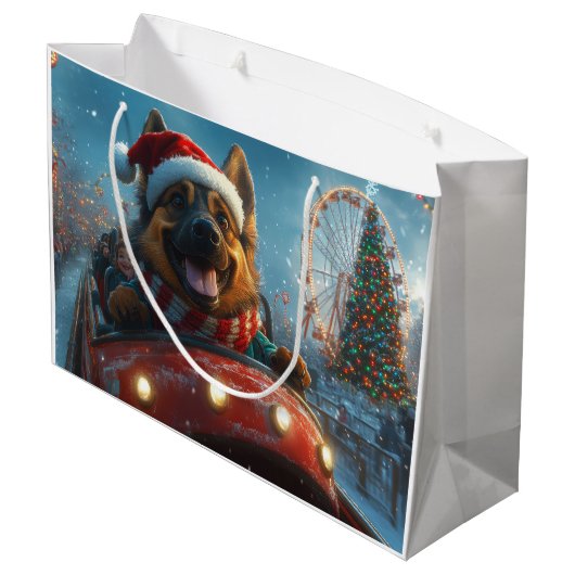 Belgian Shepherd Dog Roller Onderzetter Kerst Groot Cadeauzakje (Achterkant Gekanteld)