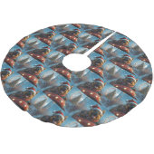 Belgian Shepherd Dog Roller Onderzetter Kerst Kerstboom Rok (Gekanteld)