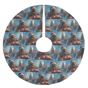 Belgian Shepherd Dog Roller Onderzetter Kerst Kerstboom Rok