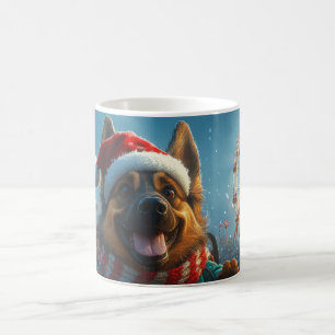 Belgian Shepherd Dog Roller Onderzetter Kerst Koffiemok