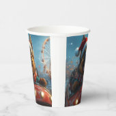 Belgian Shepherd Dog Roller Onderzetter Kerst Papieren Bekers (Rechts)