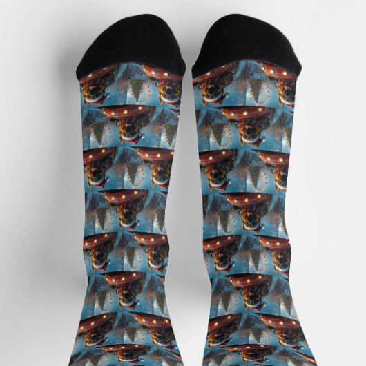 Belgian Shepherd Dog Roller Onderzetter Kerst Sokken (Top)