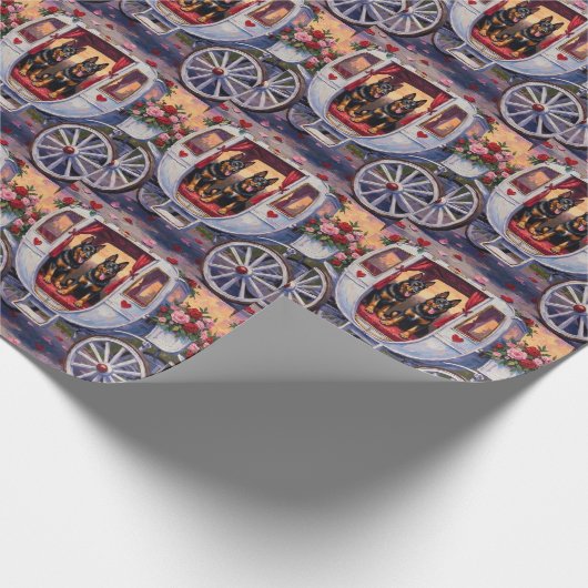 Belgian Shepherd Dog Valentine's Day Cadeaupapier (Hoek)