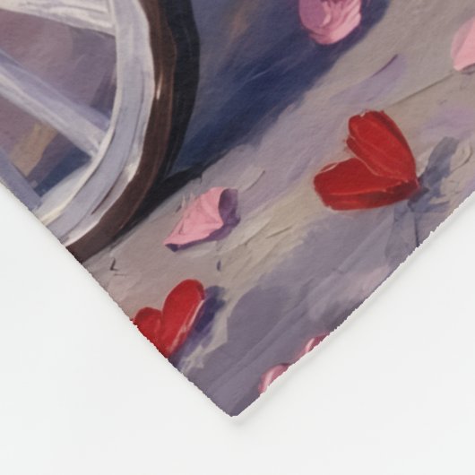 Belgian Shepherd Dog Valentine's Day Fleece Deken (Hoek)