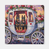 Belgian Shepherd Dog Valentine's Day Magneet (Voorkant)