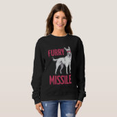 Belgian Shepherd FURRY MISSLE Malinois Hondeneigen Trui (Voorkant volledig)