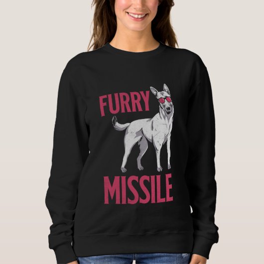 Belgian Shepherd FURRY MISSLE Malinois Hondeneigen Trui (Voorkant)