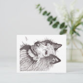 BELGIAN SHEPHERD GROENENDAEL BRIEFKAART (Staand voorkant)