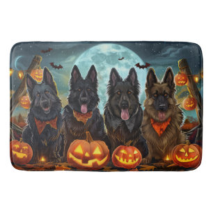 Belgian Shepherd Halloween Spooky Badmat