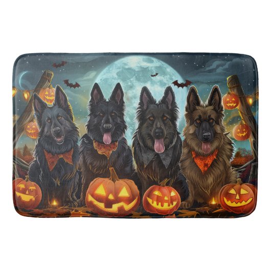 Belgian Shepherd Halloween Spooky Badmat (Voorkant)