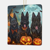 Belgian Shepherd Halloween Spooky Keramisch Ornament (Links)