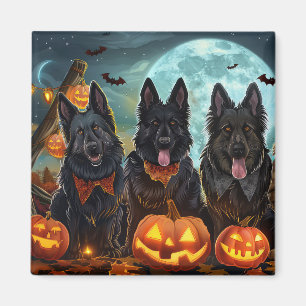 Belgian Shepherd Halloween Spooky Magneet