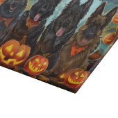 Belgian Shepherd Halloween Spooky Snijplank (Hoek)
