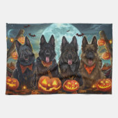 Belgian Shepherd Halloween Spooky Theedoek (Horizontaal)