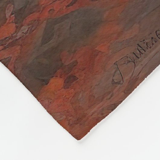 Belgian Shepherd in Autumn Leaves Herfst Inspire Fleece Deken (Hoek)