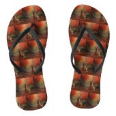 Belgian Shepherd in Autumn Leaves Herfst Inspire Teenslippers (Voetbed)