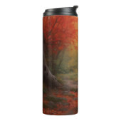 Belgian Shepherd in Autumn Leaves Herfst Inspire Thermosbeker (Gedraaid links)