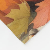 Belgian Shepherd in Autumn verlaat Thanksgiving Fleece Deken (Hoek)