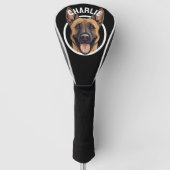 Belgian Shepherd Malinois Hondenliefhebber Custom  Golfheadcover (Voorkant)