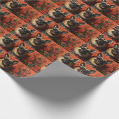 Belgian Shepherd met hart Rozen Valentijnsdag Cadeaupapier (Hoek)