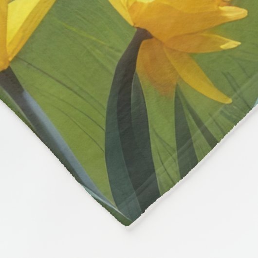 Belgian Shepherd Spring Bloemen Schilderij Fleece Deken (Hoek)