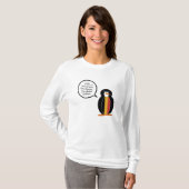 Belgian Talking Ms. Penguin Gepersonaliseerde Vrou T-shirt (Voorkant volledig)