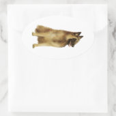 Belgian Tervuren (A) Ovale Sticker (Tas)