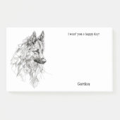 Belgian Tervuren Abstract Art Hondennaam Post-it® Notes (Voorkant)