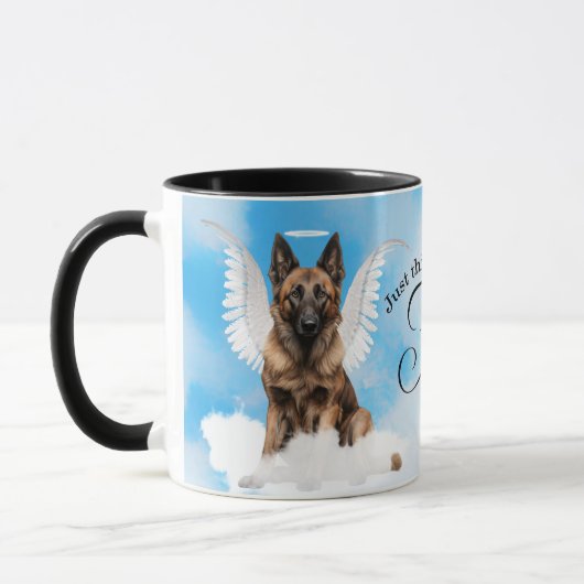 Belgian Tervuren Angel Gepersonaliseerd Gedenkteke Mok (Links)