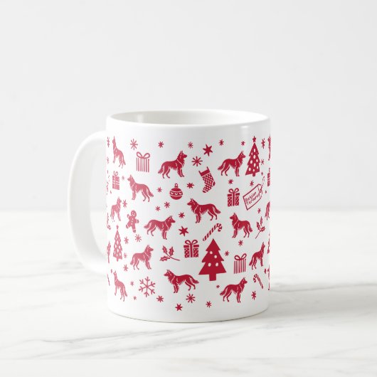 Belgian Tervuren Christmas Design Koffiemok (Voorkant links)
