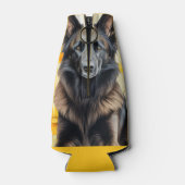 Belgian Tervuren Dog Lover and Poppies Flesjeskoeler (Achterkant)