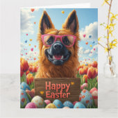 Belgian Tervuren Easter Eggs Kaart (Gele Bloem)