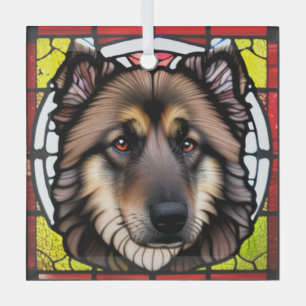 Belgian Tervuren "Glas in lood" Glas Ornament