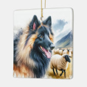 Belgian Tervuren Keramisch Ornament (Links)