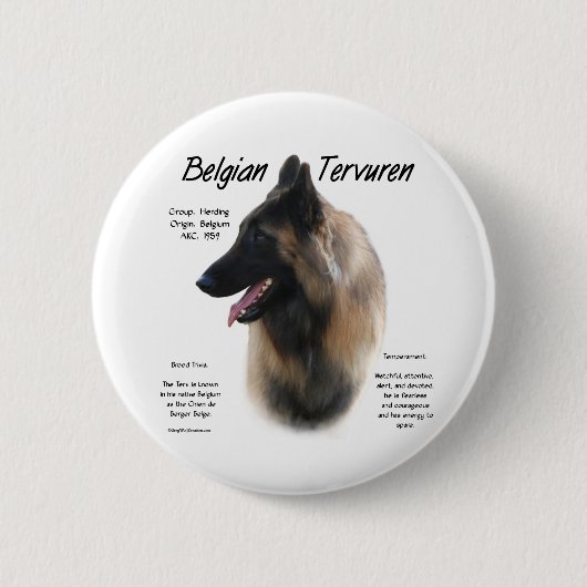Belgian Tervuren Meet the Breed - Button (Voorkant)