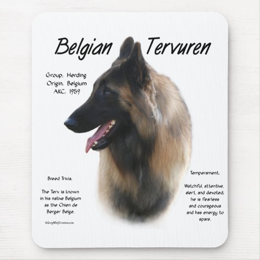 Belgian Tervuren Meet the Breed Muismat (Voorkant)