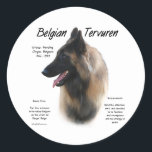 Belgian Tervuren Meet the Breed - Sticker<br><div class="desc">Je favoriete AKC-hondenras is de Belgische Tervuren. Dit is het perfecte rastergeschenk,  dat alles vertelt over de Belgische Tervurens. Een geweldig hondenliefhebber cadeau op een t shirt,  sleutelhanger,  mok,  mousepad,  magneet,  knop.</div>