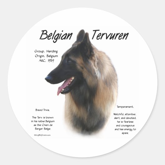 Belgian Tervuren Meet the Breed - Sticker (Voorkant)