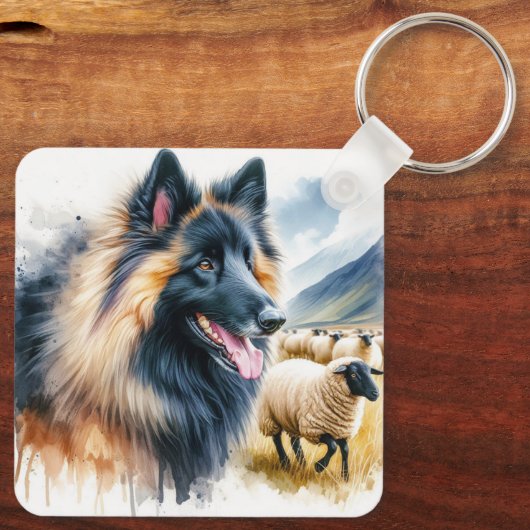 Belgian Tervuren Sleutelhanger (Achterkant)