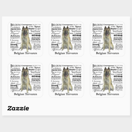 Belgian Tervuren Stickers (Vel)