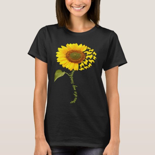 Belgian Tervuren Sunflower T-shirt (Voorkant)