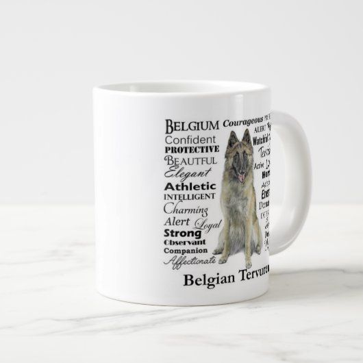 Belgian Tervuren Traits Jumbo Mok (Voorkant rechts)