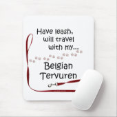 Belgian Tervuren Travel Leash Muismat (Met muis)