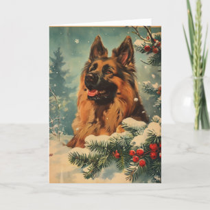 Belgian Tervuren vintage gepersonaliseerde kerst Feestdagen Kaart