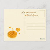Belgian Waffle Briefkaart – Een zoete dag in Belgi (Achterkant)