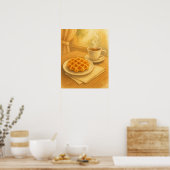 Belgian Waffle & Coffee Poster – Gezellig Café Sce (Keuken)