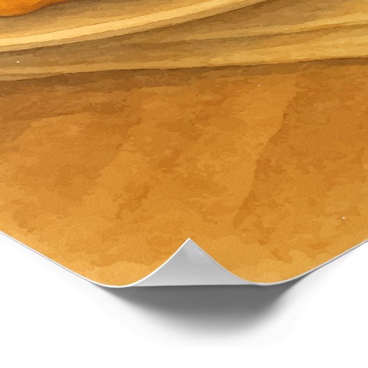 Belgian Waffle & Coffee Poster – Gezellig Café Sce (Hoek)