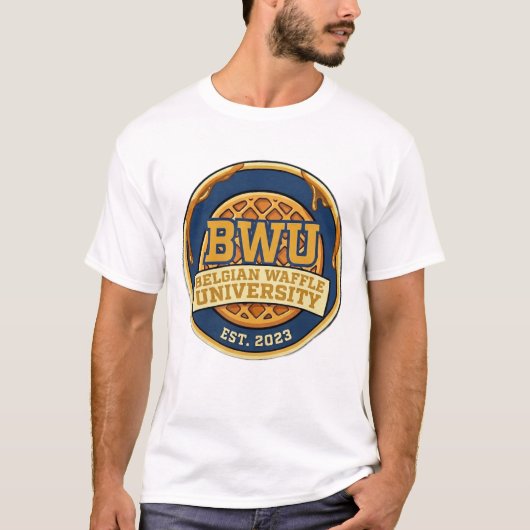 Belgian Waffle University Ajay T-Shirt (Voorkant)