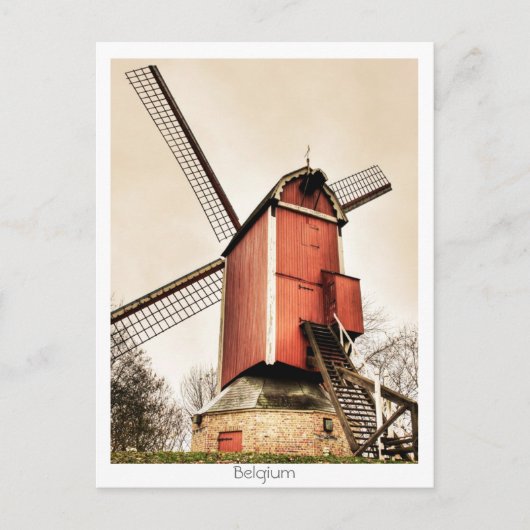 Belgian windmills briefkaart (Voorkant)