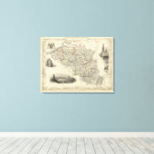 België 3 canvas afdruk (Insitu (Houten vloer))
